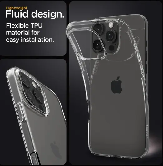 Spigen Liquid Crystal Apple iPhone 16 Pro Hoesje Back Cover Transparant afbeelding 3