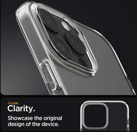 Spigen Liquid Crystal Apple iPhone 16 Pro Hoesje Back Cover Transparant afbeelding 5