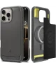 Spigen Rugged Armor MagFit Apple iPhone 16 Pro Hoesje MagSafe Grijs