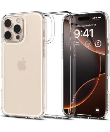 Spigen Ultra Hybrid Apple iPhone 16 Pro Hoesje Back Cover Transparant Hoesjes