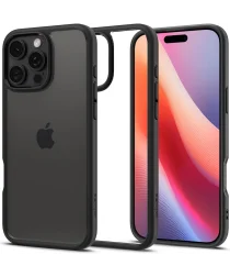 Spigen Ultra Hybrid Apple iPhone 16 Pro Hoesje Back Cover Zwart