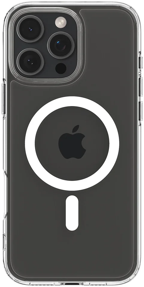 Spigen Crystal Hybrid MagSafe Apple iPhone 16 Pro Hoesje Back Cover Wit afbeelding 3