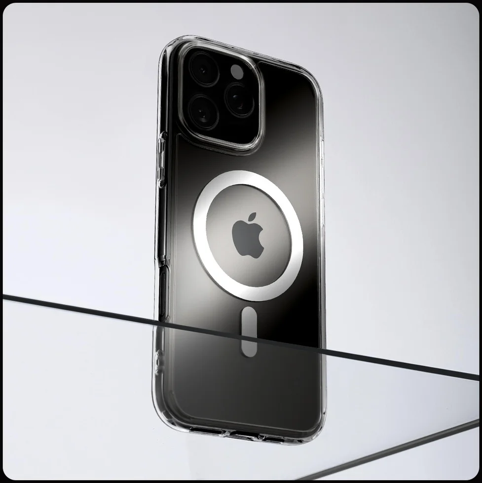 Spigen Crystal Hybrid MagSafe Apple iPhone 16 Pro Hoesje Back Cover Wit afbeelding 8