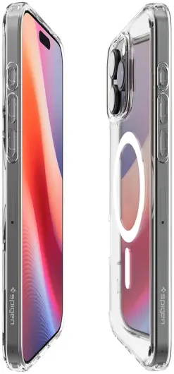 Spigen Crystal Hybrid MagSafe Apple iPhone 16 Pro Hoesje Back Cover Wit afbeelding 5