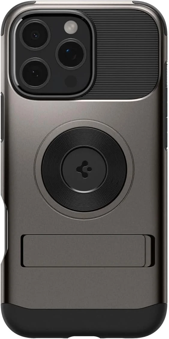 Spigen Slim Armor MagFit Apple iPhone 16 Pro Hoesje MagSafe Gunmetal afbeelding 9
