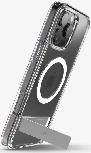 Spigen Slim Armor Essential S iPhone 16 Pro Hoesje MagSafe Transparant afbeelding 3