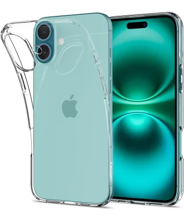 Spigen Liquid Crystal Apple iPhone 16 Hoesje Back Cover Transparant Hoesjes