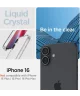 Spigen Liquid Crystal Apple iPhone 16 Hoesje Back Cover Transparant