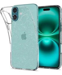 Spigen Liquid Crystal Apple iPhone 16 Hoesje Back Cover Glitter Transparant