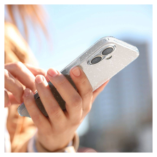Spigen Liquid Crystal Apple iPhone 16 Hoesje Back Cover Glitter Transparant afbeelding 9