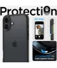 Spigen Ultra Hybrid Apple iPhone 16 Hoesje Back Cover Transparant Zwart