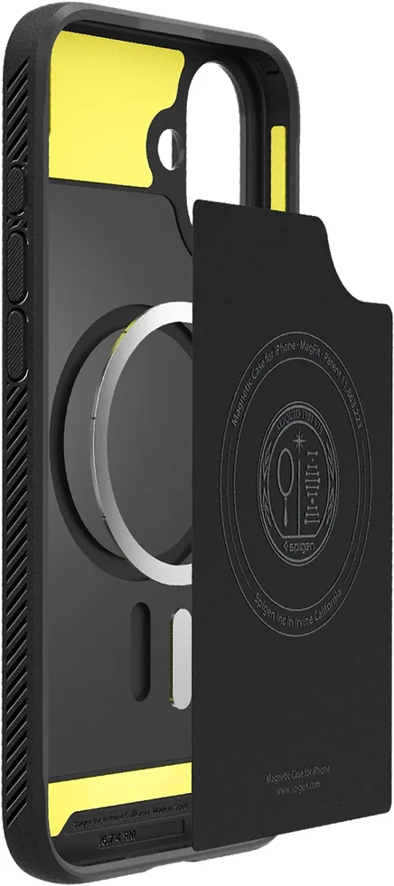 Spigen Rugged Armor MagFit Apple iPhone 16 Hoesje MagSafe Zwart afbeelding 2