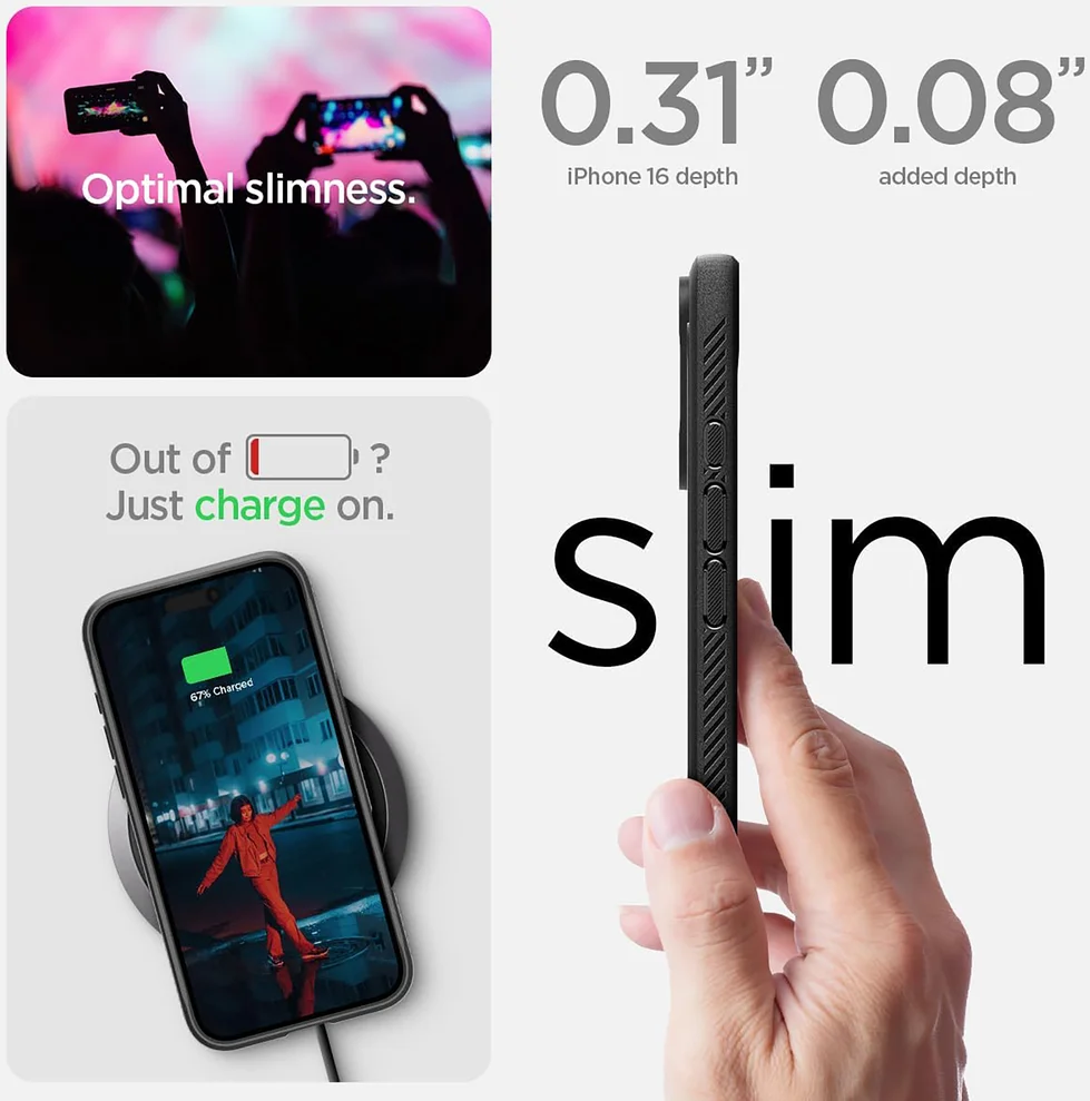 Spigen Rugged Armor MagFit Apple iPhone 16 Hoesje MagSafe Zwart afbeelding 7