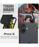 Spigen Tough Armor Apple iPhone 16 Hoesje MagSafe Back Cover Zwart