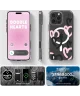 Spigen Ultra Hybrid MagFit Apple iPhone 16 Pro Hoesje MagSafe Hearts Zwart Roze