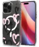 Spigen Ultra Hybrid MagFit Apple iPhone 16 Pro Hoesje MagSafe Hearts Zwart Roze