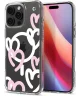 Spigen Ultra Hybrid MagFit Apple iPhone 16 Pro Hoesje MagSafe Hearts Wit Roze