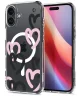 Spigen Ultra Hybrid MagFit Apple iPhone 16 Hoesje MagSafe Hearts Zwart Roze