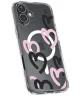 Spigen Ultra Hybrid MagFit Apple iPhone 16 Hoesje MagSafe Hearts Zwart Roze