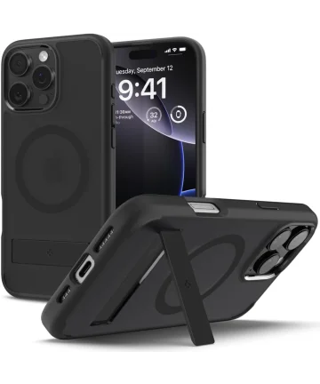 Spigen Ultra Hybrid S MagFit Apple iPhone 16 Pro Max Hoesje Frost Zwart Hoesjes