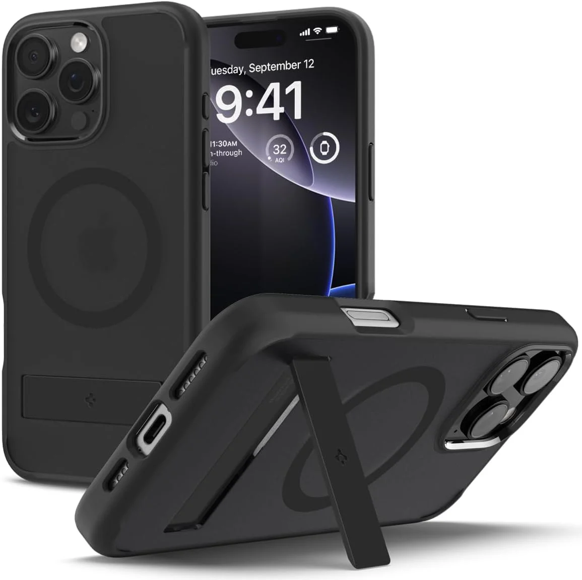Spigen Ultra Hybrid S MagFit Apple iPhone 16 Pro Max Hoesje Frost Zwart afbeelding 1