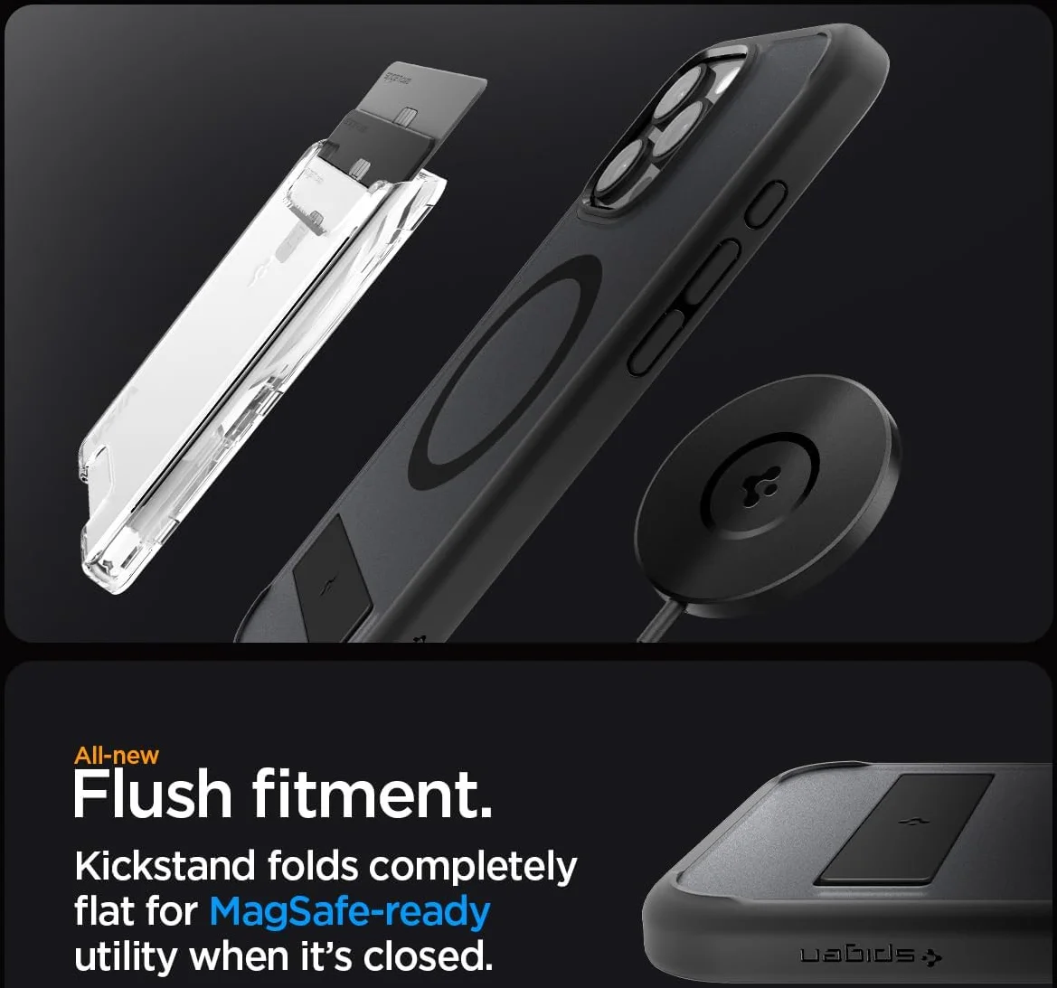Spigen Ultra Hybrid S MagFit Apple iPhone 16 Pro Max Hoesje Frost Zwart afbeelding 6