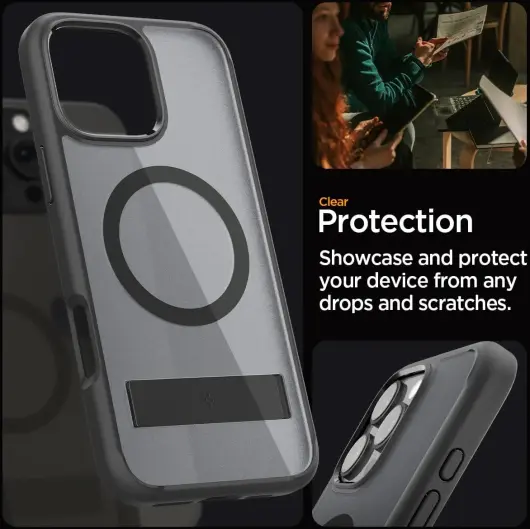 Spigen Ultra Hybrid S MagFit Apple iPhone 16 Pro Max Hoesje Frost Zwart afbeelding 5