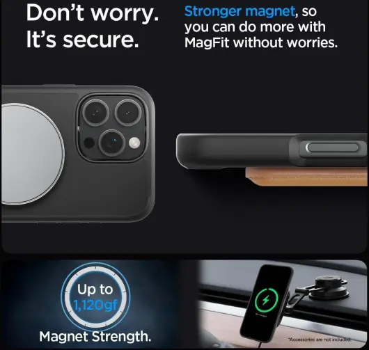 Spigen Ultra Hybrid S MagFit Apple iPhone 16 Pro Max Hoesje Frost Zwart afbeelding 8