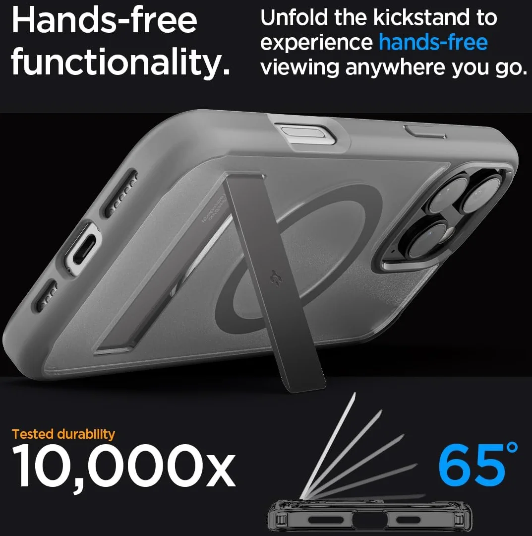 Spigen Ultra Hybrid S MagFit Apple iPhone 16 Pro Max Hoesje Frost Grijs afbeelding 4