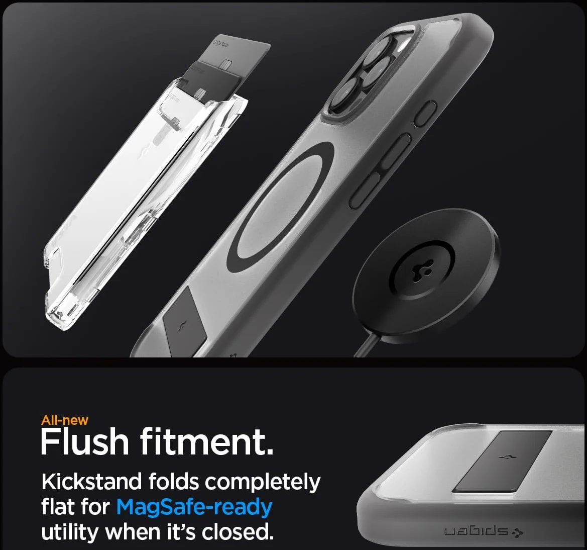 Spigen Ultra Hybrid S MagFit Apple iPhone 16 Pro Max Hoesje Frost Grijs afbeelding 7