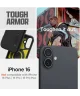 Spigen Tough Armor Apple iPhone 16 Hoesje Back Cover Zwart