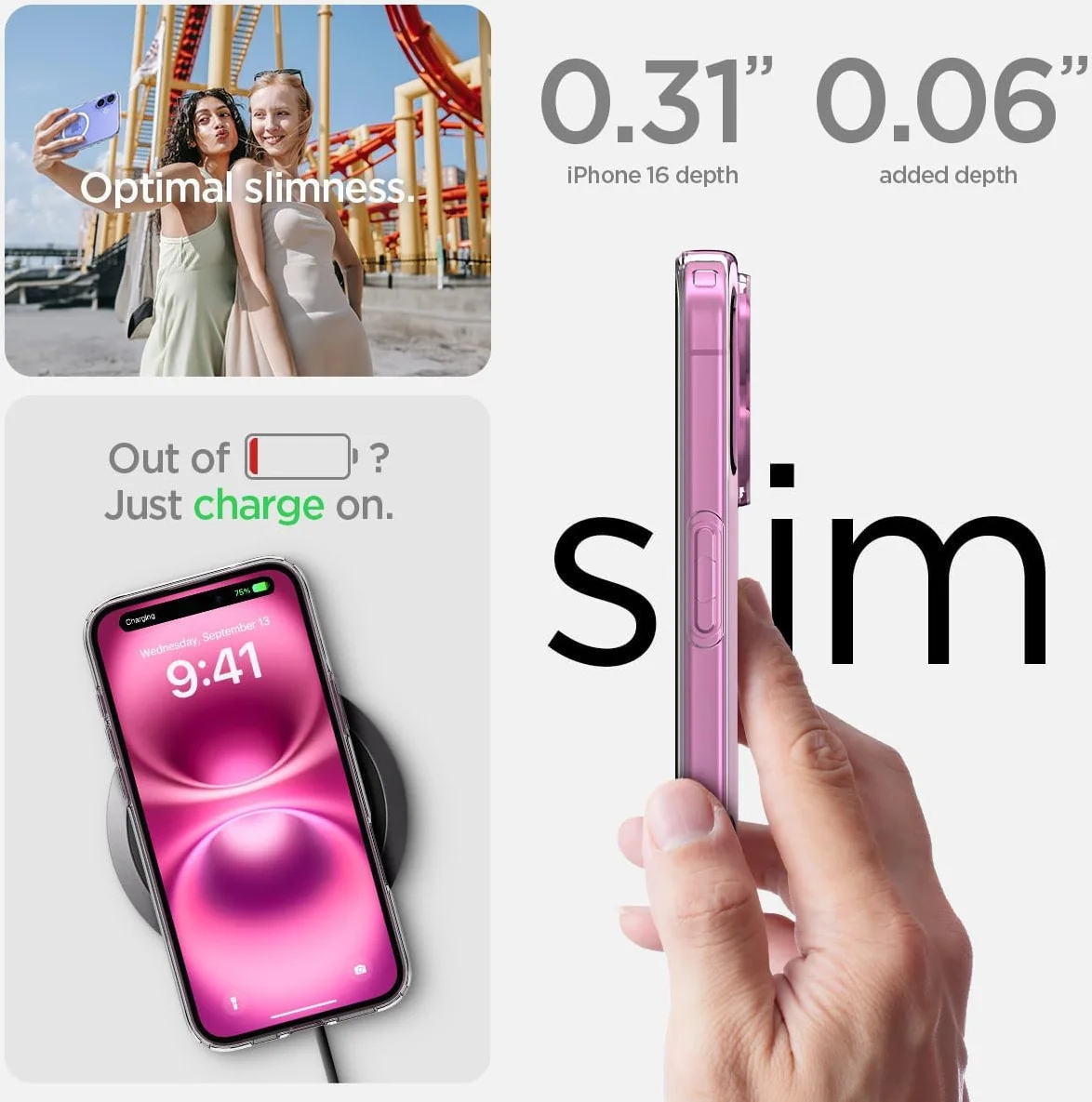 Spigen Liquid Crystal Apple iPhone 16 Plus Hoesje MagSafe Back Cover Transparant afbeelding 6