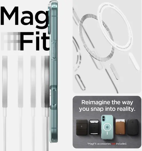 Spigen Liquid Crystal Apple iPhone 16 Plus Hoesje MagSafe Back Cover Transparant afbeelding 4