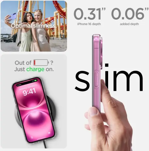 Spigen Liquid Crystal Apple iPhone 16 Plus Hoesje MagSafe Back Cover Transparant afbeelding 6