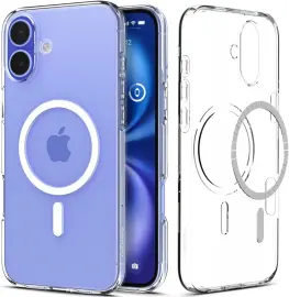 Spigen Liquid Crystal Apple iPhone 16 Plus Hoesje MagSafe Back Cover Transparant