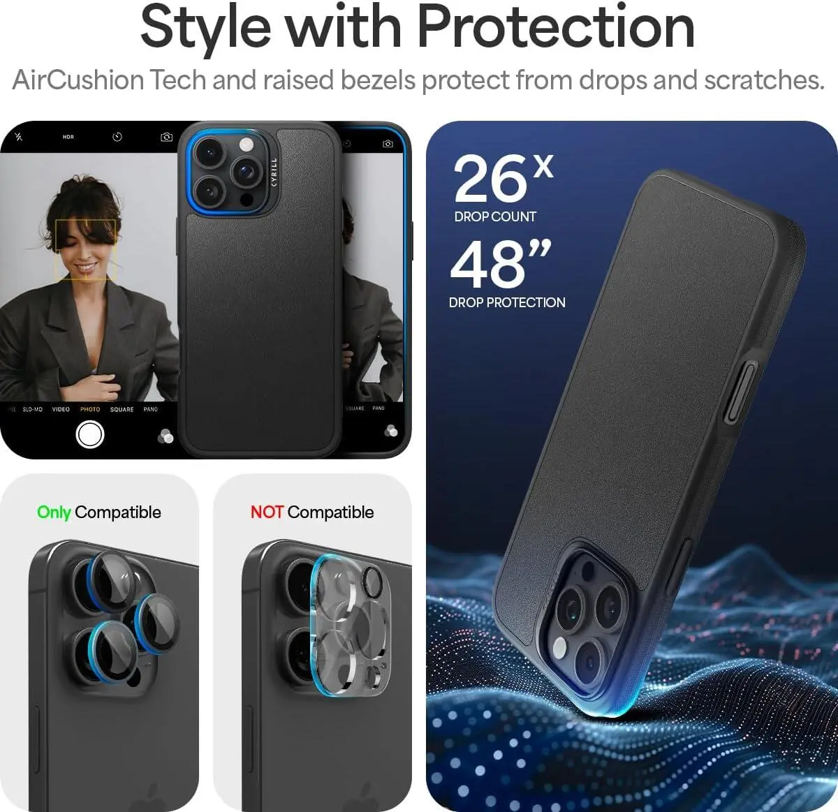 Spigen Cyrill Kajuk Apple iPhone 16 Pro Max Hoesje MagSafe Back Cover Zwart afbeelding 6