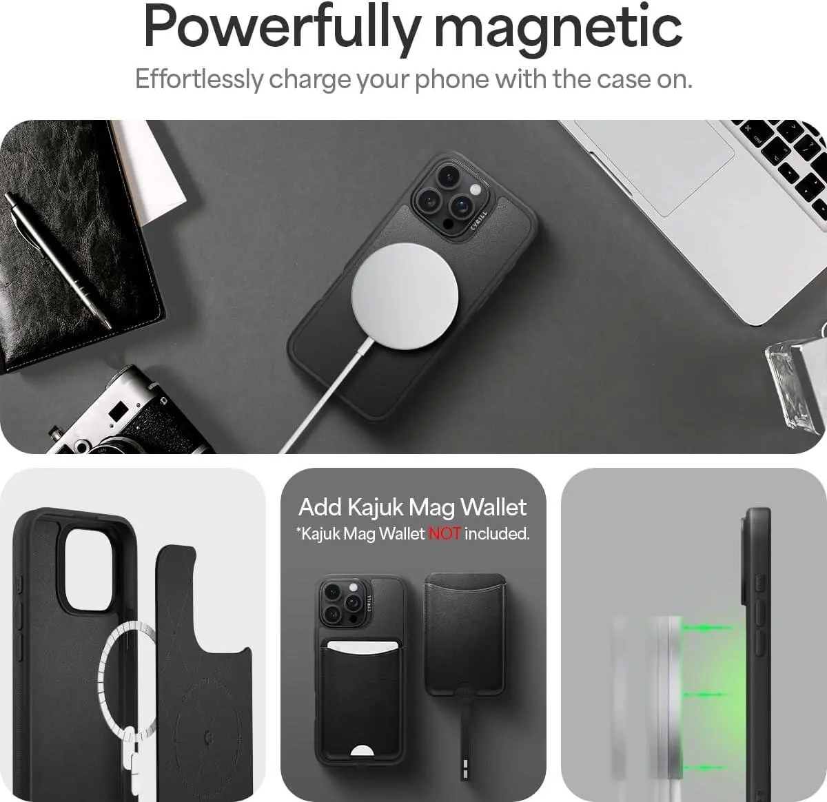 Spigen Cyrill Kajuk Apple iPhone 16 Pro Max Hoesje MagSafe Back Cover Zwart afbeelding 4