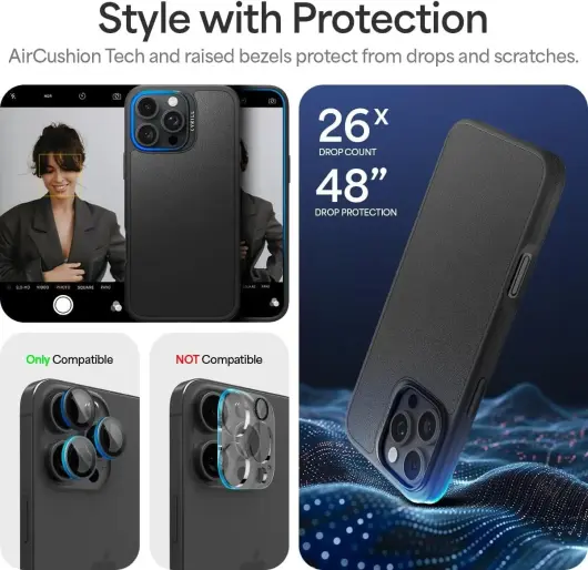 Spigen Cyrill Kajuk Apple iPhone 16 Pro Max Hoesje MagSafe Back Cover Zwart afbeelding 6