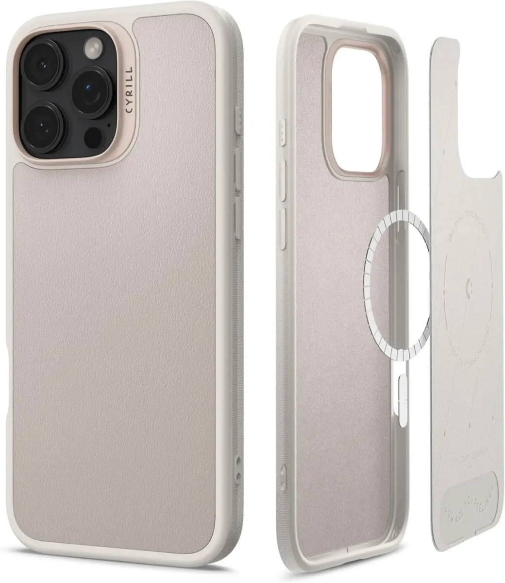 Spigen Cyrill Kajuk Apple iPhone 16 Pro Max Hoesje MagSafe Back Cover Cream afbeelding 1