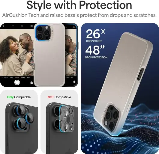 Spigen Cyrill Kajuk Apple iPhone 16 Pro Max Hoesje MagSafe Back Cover Cream afbeelding 3