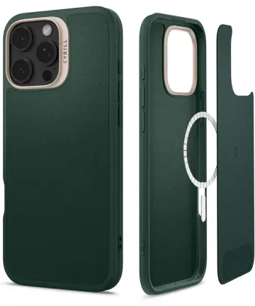 Spigen Cyrill Kajuk Apple iPhone 16 Pro Max Hoesje MagSafe Back Cover Groen Hoesjes