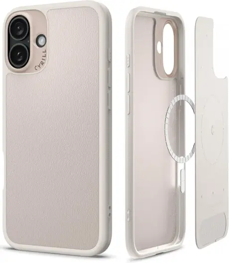 Spigen Cyrill Kajuk Apple iPhone 16 Hoesje MagSafe Back Cover Cream afbeelding 1