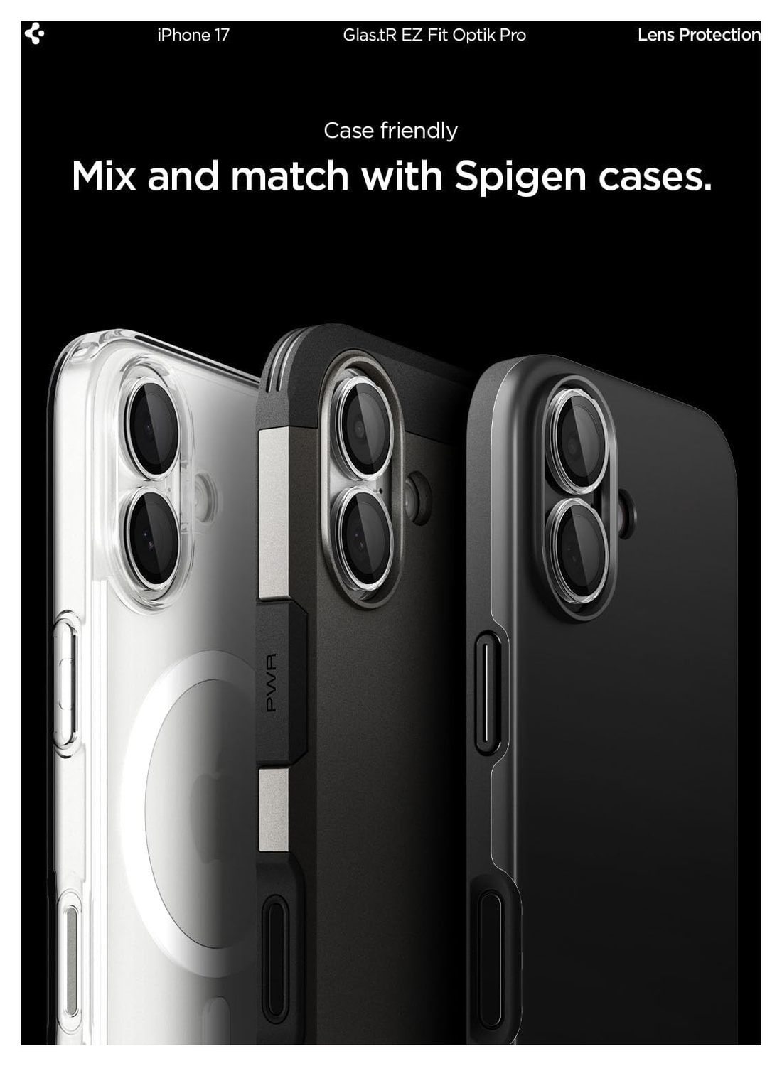 Spigen EZ Fit Optik Pro iPhone 17/16/16 Plus Camera Protector Clear (2-Pack) afbeelding 7