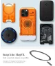 Spigen Classic C1 MagFit Apple iPhone 16 Pro Max Hoesje MagSafe Oranje