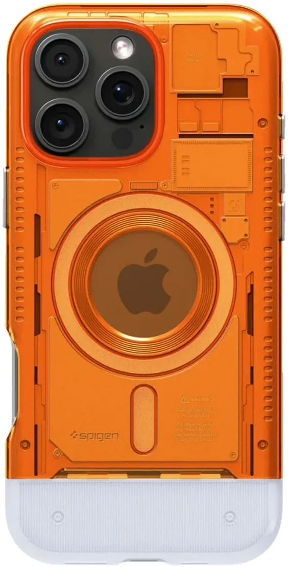 Spigen Classic C1 MagFit Apple iPhone 16 Pro Max Hoesje MagSafe Oranje afbeelding 2