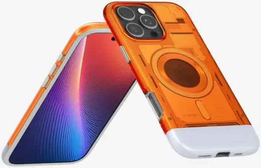 Spigen Classic C1 MagFit Apple iPhone 16 Pro Max Hoesje MagSafe Oranje afbeelding 9