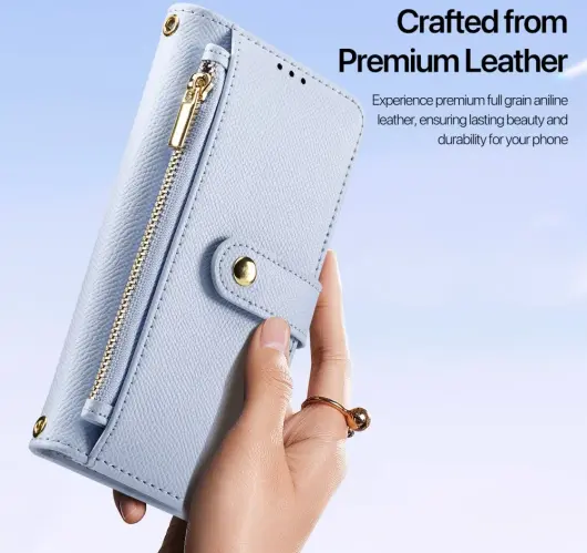 Dux Ducis Lawa Apple iPhone 16 Hoesje 2-in-1 Wallet Book Case MagSafe Blauw afbeelding 10