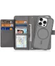 Dux Ducis Lawa Apple iPhone 16 Pro Hoesje 2-in-1 Wallet Book Case MagSafe Grijs