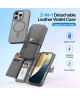 Dux Ducis Lawa Apple iPhone 16 Pro Hoesje 2-in-1 Wallet Book Case MagSafe Grijs