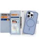 Dux Ducis Lawa iPhone 16 Pro Max Hoesje 2-in-1 Wallet Book Case MagSafe Blauw